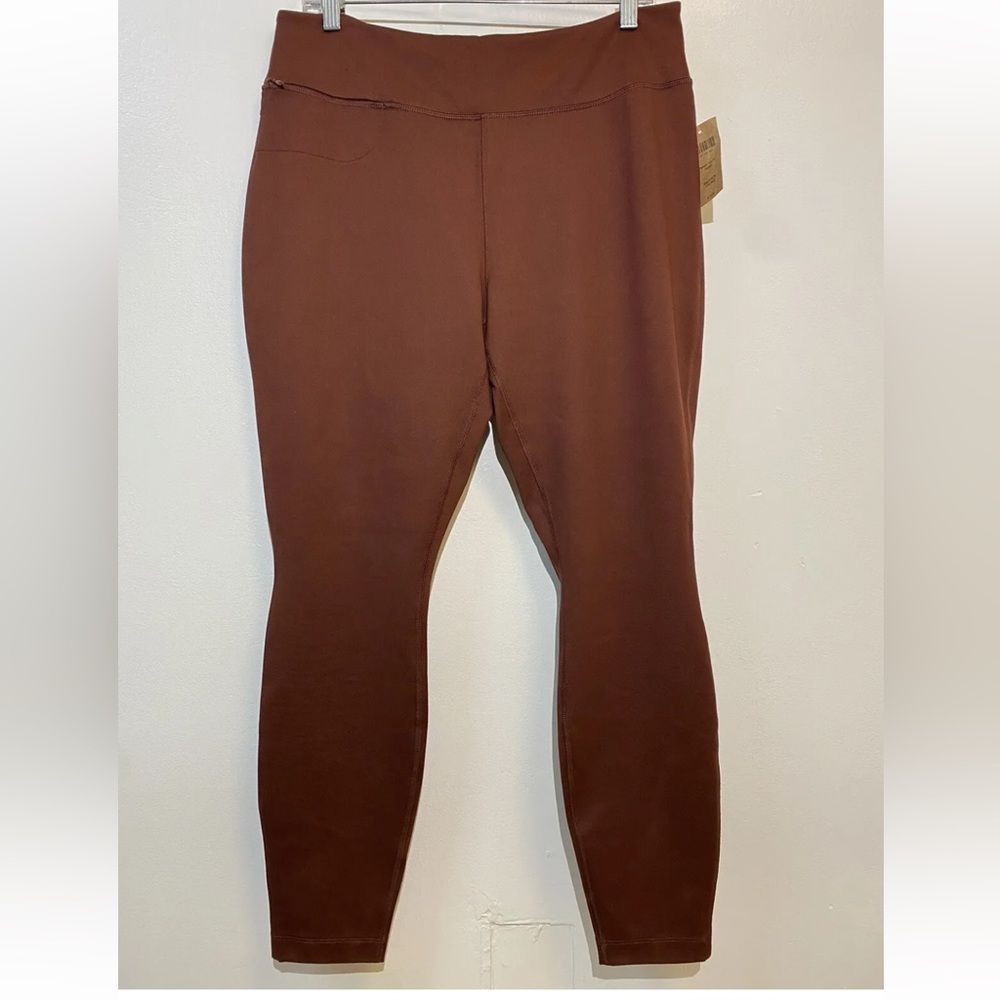 Duluth Trading Woman’s Ponte Leggings Pockets Athletic Stretch 14R   MSRP $79.50